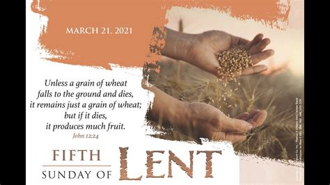 Fifth Sunday Of Lent Youtube