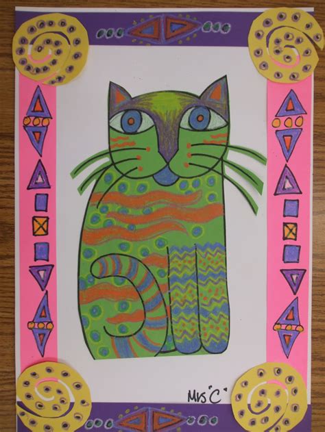 2nd Grade Laurel Burch Felines Lessons Tes Teach Laurel Burch Art