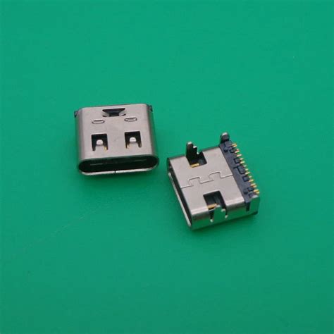 Type C Connector 16 Pin Female Right Angle Smt Tab Usb 3 1 Version Socket Receptacle Female Jack