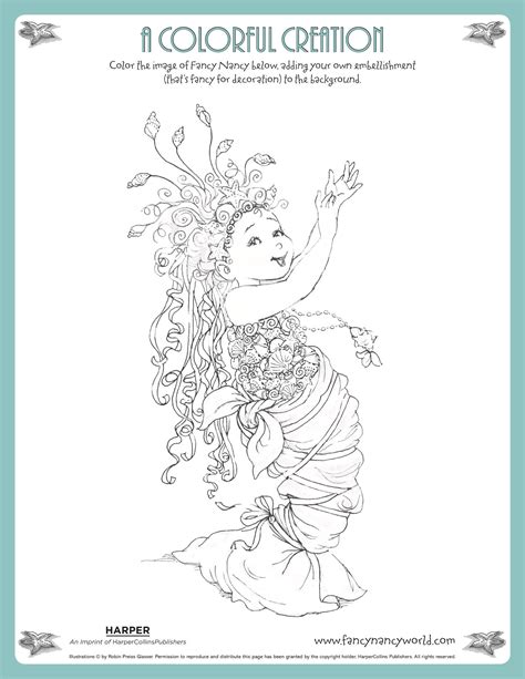 If you own this content, please let us contact. A Colorful Creation - Printable Coloring Sheet | Fancy nancy