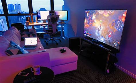40 Best Video Game Room Ideas Cool Gaming Setup 2020 Guide Attic Game Room Game Room