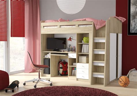 Maybe you would like to learn more about one of these? Kids/Teenagers High Sleeper Bed With Storage Oak ⋆ Luluna ...