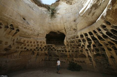 Caves At Hirbet Madras Where Jewish Rebels Hid From Roman Soldiers