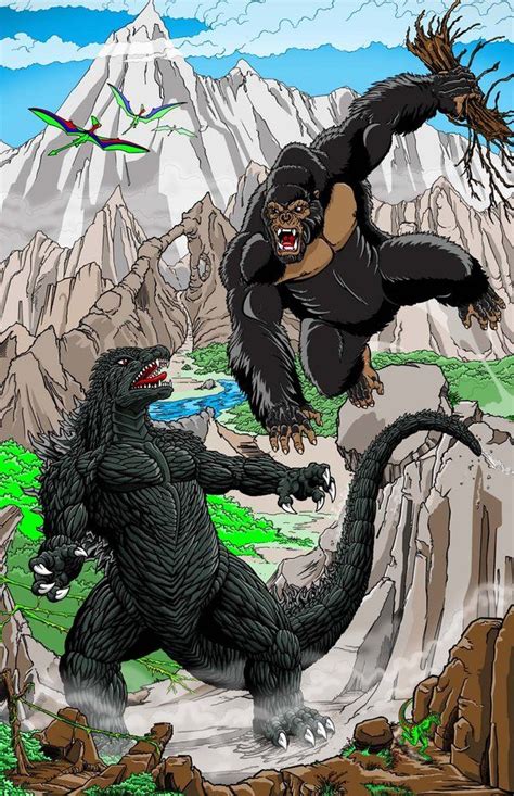 Dibujos De Godzilla Vs King Kong