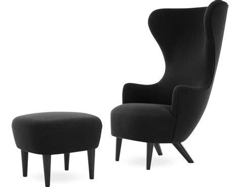 Modern wing chairs for any décor scheme. Wingback Lounge Chair & Ottoman - hivemodern.com