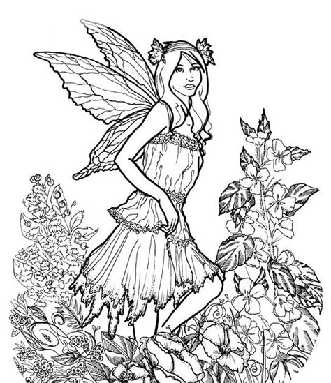 Free printable detailed fairy coloring pages. FAIRY COLORING PAGES