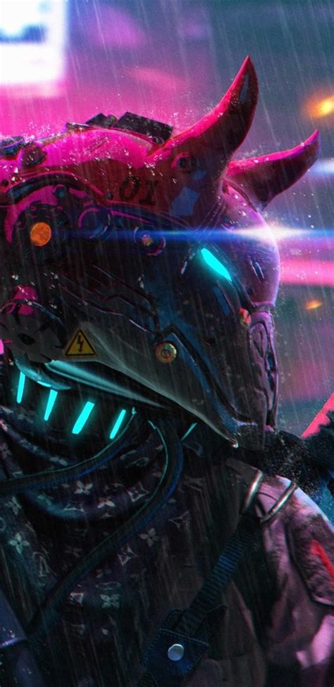 1440x2960 Cyberpunk Neon Science Fiction Police Samsung