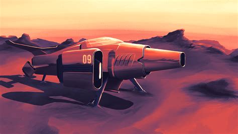 Retro Futuristic Aircraft On Behance