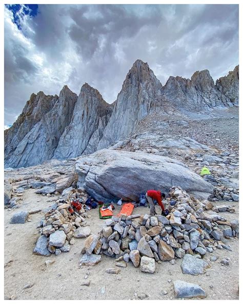Bivy Below Mt Whitney At Iceberg Lake 12641 Credits In Comments
