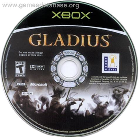 Gladius Microsoft Xbox Games Database