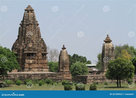 The Temple City Of Khajuraho Stock Image Image Of Madhya City 42184923