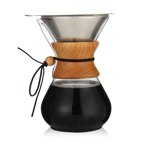 400ml 800ml Pour Over Coffee Maker With Stainless Steel