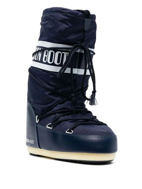 Moon Boot Logo Drawstring Boots Farfetch Moon Boots Boots Snow Boots