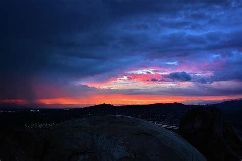 Sunset Skies Mount Rubidoux Photograph By Kyle Hanson Fine Art America
