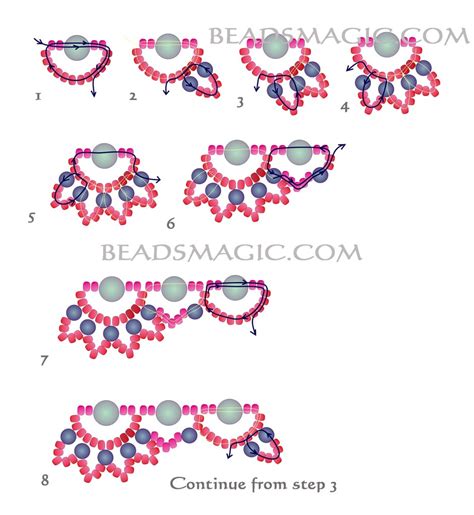 Free Pattern For Beaded Necklace Rosana Beads Magic Artofit