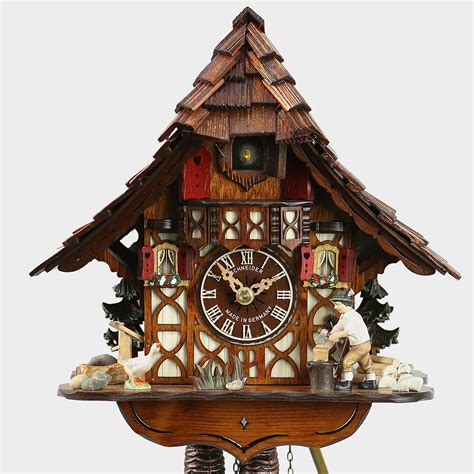 Original Black Forest Cuckoo Clock House Woodchopp Kuckucksuhren Shop