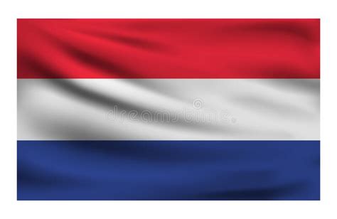 realistic national flag of netherlands stock vector illustration of