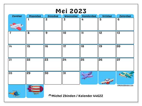 Kalender Mei 2023 Om Af Te Drukken “62zz” Michel Zbinden Be