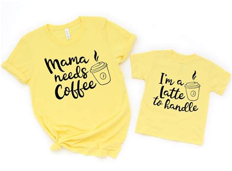 mommy and me coffee shirtsmama needs coffee shirt latte shirt etsy