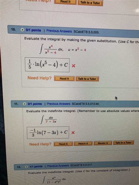 solved evaluate the integral by making the given