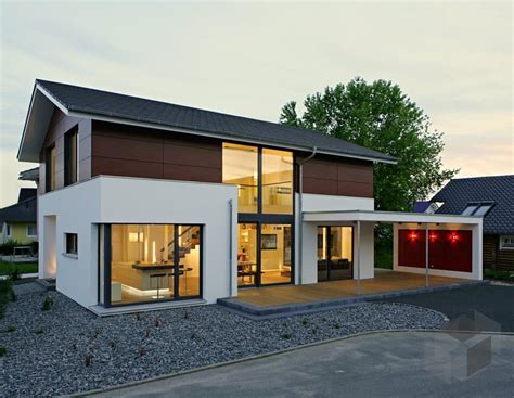 Moderne bungalows mit dachterrasse oder großzügigen, hellen wohnbereichen. Aktionshaus Vital182 von Bittermann & Weiss Holzhaus Klick ...