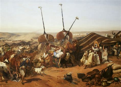 Prise De La Smalah Dabd El Kader 1843 Painting By Emile Jean Horace