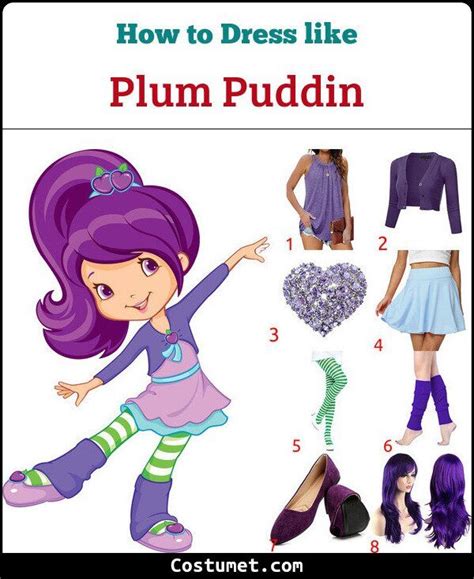 Plum Puddin Strawberry Shortcake Costume For Cosplay And Halloween