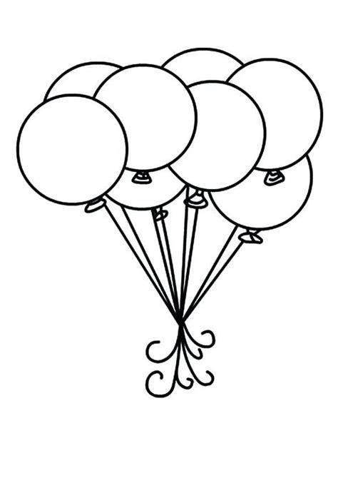 Balloon Coloring Pages Printable
