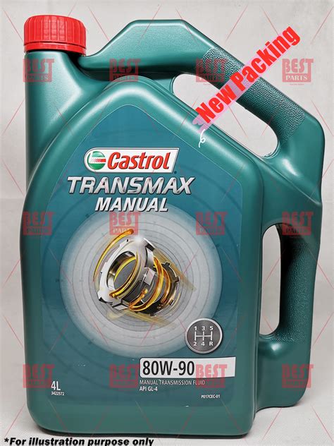 Castrol Manual Gear Oil 80w90 Gl 4 Transmission Gear Oil 4 Litre