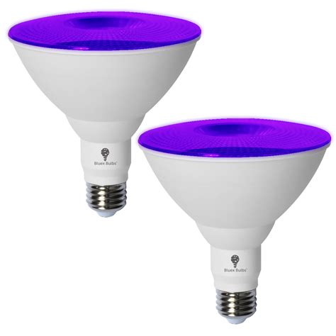 2 Pack Bluex Led Par38 Flood Purple Light Bulb 18w 120watt