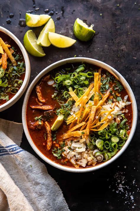 Slow Cooker Chipotle Chicken Tortilla Soup With Salty Lime Chips Yummy Recipe
