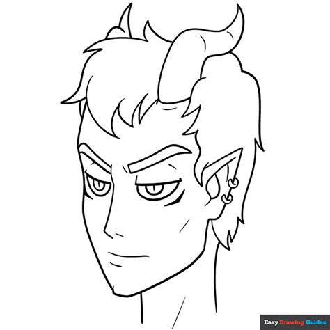 Anime Demon Boy Drawing