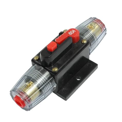 Dc 12v 80a Car Protection Audio Inline Circuit Breaker Fuse In Circuit