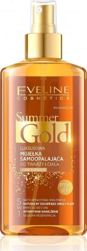 Eveline Cosmetics Summer Gold Mist Luxurious Self Tanning Face And