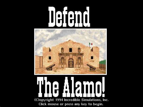 Defend The Alamo Download 1994 Strategy Game