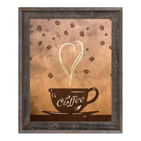 Click Wall Art Cup Of Coffee Framed Painting Print On Wrapped Canvas