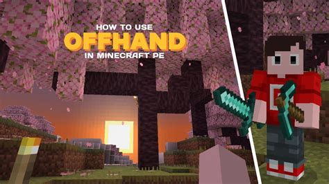 How To Use OFFHAND In Minecraft PE 1 19 MCPE YouTube