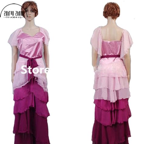 Hermione Granger Yule Ball Gown Dress Cosplay Costume For Adult Women