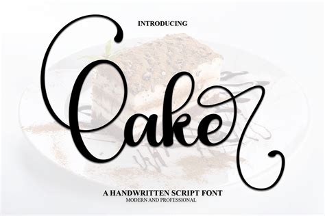 Cake Font By Payjhoshop · Creative Fabrica