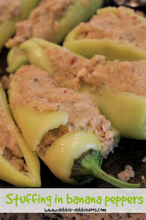 How To Make Stuffed Banana Peppers Debbiedoos