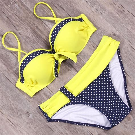 Buy Sexy Bikinis Women Swimsuit Summer Beach Wear Bikini Set Push Up Swimwear Bandage Bathing