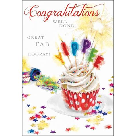 Cake And Candles Congratulations Card Karenza Paperie