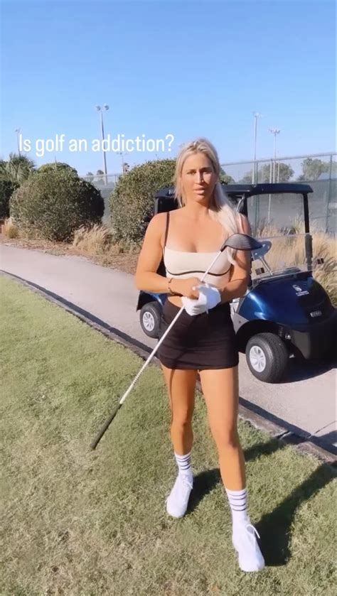 Paige Spiranac Rival Karin Hart Stuns In Low Cut Top As Fans Tell Her I M Not Addicted To Golf