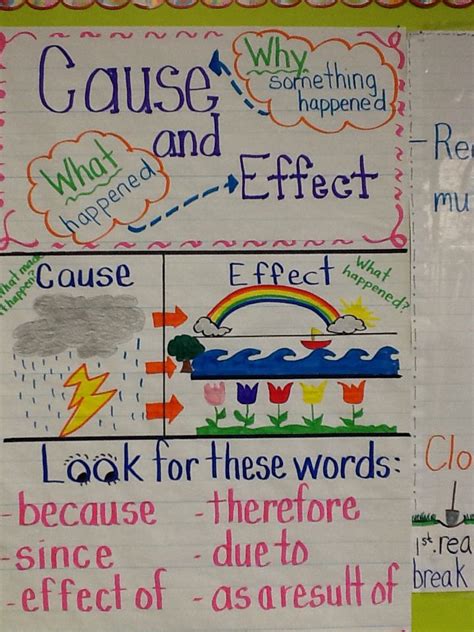 Cause And Effect First Grade