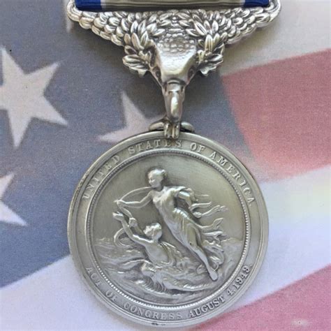 Us Coast Guard Silver Lifesaving Bravery Medal Order Military Graco