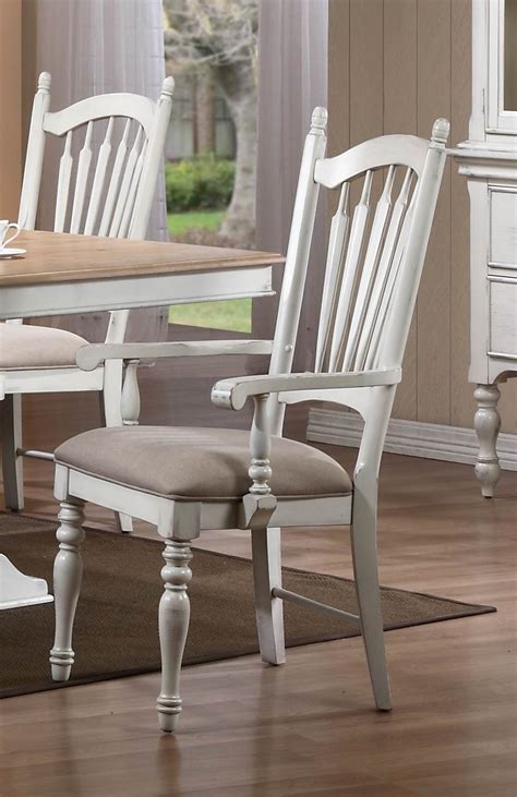 Hollyhock Distressed White Dining Room Set From Homelegance 5123 96