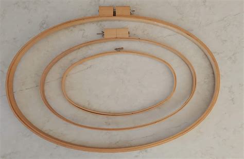 Wood Embroidery Hoop Embroidery Hoops Oval Hoop Etsy