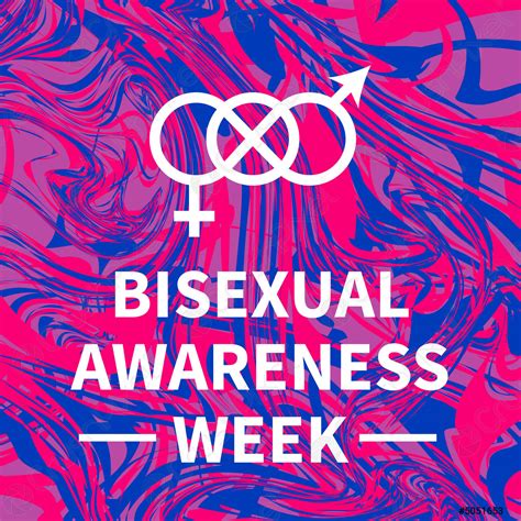 Bisexual Awareness Week Typography Poster Lgbt Community Event Celebrate On Stock Vector