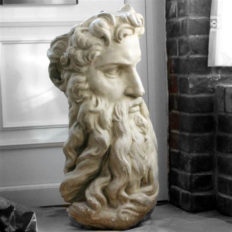 Large Plaster Bust Of A God Antique Photos Greek Statue