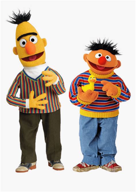 Sesame Street Bert And Ernie With Duck Bert Ernie HD Png Download Transparent Png Image